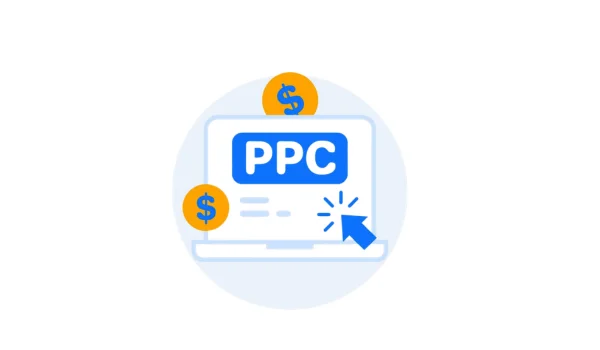 Pay per click advertising service icon for Google Ads campaign management