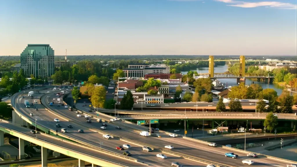 Sacramento city skyline representing local SEO services and service areas for businesses